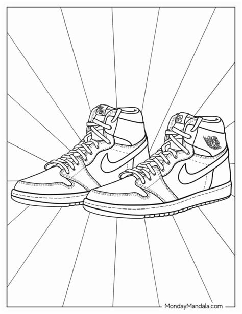 Shoe Coloring Pages (Free PDF Printables) .